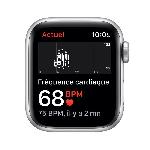 Montre Bluetooth - Montre Connectee Apple Watch SE GPS 2021 - 44mm - Boitier Silver Aluminium - Bracelet Sport Abyss Blue