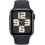 Montre Bluetooth - Montre Connectee - Montre Intelligente Apple Watch SE GPS - 40mm - Boîtier Midnight Aluminium - Bracelet Midnight Sport Band - M/L