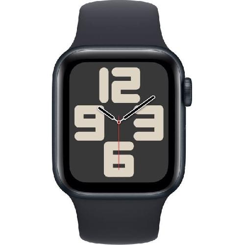 Montre Bluetooth - Montre Connectee - Montre Intelligente Apple Watch SE GPS - 40mm - Boîtier Midnight Aluminium - Bracelet Midnight Sport Band - S/M