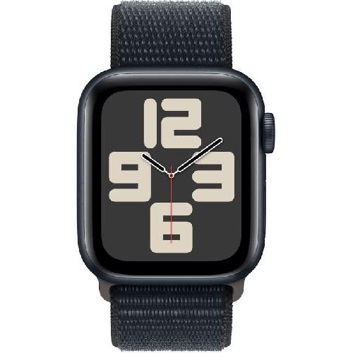 Montre Bluetooth - Montre Connectee - Montre Intelligente Apple Watch SE GPS - 40mm - Boitier Midnight Aluminium - Bracelet Midnight Sport Loop