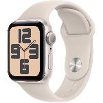 Apple Watch SE GPS - 40mm - Boîtier Starlight Aluminium - Bracelet Starlight Sport Band - S/M