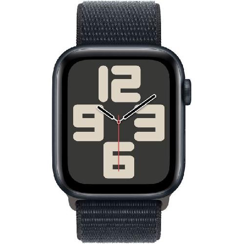 Montre Bluetooth - Montre Connectee - Montre Intelligente Apple Watch SE GPS - 44mm - Boîtier Midnight Aluminium - Bracelet Midnight Sport Loop
