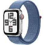 Apple Watch SE GPS + Cellular - 40mm - Boitier Silver Aluminium - Bracelet Winter Blue Sport Loop
