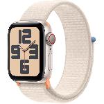 Apple Watch SE GPS + Cellular - 40mm - Boitier Starlight Aluminium - Bracelet Starlight Sport Loop