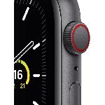 Montre Bluetooth - Montre Connectee Apple Watch SE GPS + Cellular. 44mm Boitier en Aluminium Gris Sideral avec Bracelet Sport Charbon