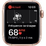 Montre Bluetooth - Montre Connectee Apple Watch SE GPS + Cellular. 44mm Boitier en Aluminium Or avec Bracelet Sport Prune
