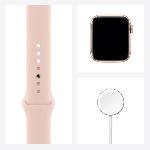 Montre Bluetooth - Montre Connectee Apple Watch Series 6 GPS. 44mm Boitier en Aluminium Or avec Bracelet Sport Rose des Sables