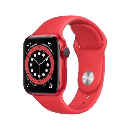 Montre Bluetooth - Montre Connectee - Montre Intelligente Apple Watch Series 6 GPS + Cellular. 40mm Boitier en Aluminium PRODUCT-RED- avec Bracelet Sport PRODUCT-RED-