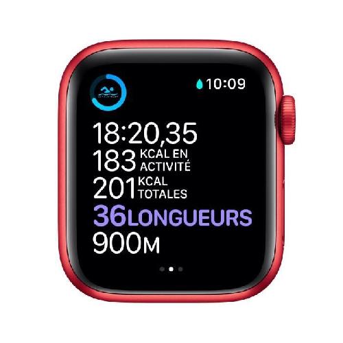 Montre Bluetooth - Montre Connectee - Montre Intelligente Apple Watch Series 6 GPS + Cellular. 40mm Boitier en Aluminium PRODUCT-RED- avec Bracelet Sport PRODUCT-RED-