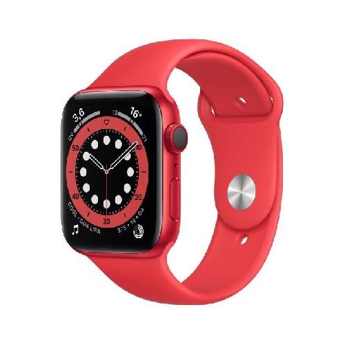 Montre Bluetooth - Montre Connectee Apple Watch Series 6 GPS + Cellular. 44mm Boitier en Aluminium PRODUCT-RED- avec Bracelet Sport PRODUCT-RED-