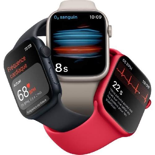 Montre Bluetooth - Montre Connectee - Montre Intelligente Apple Watch Series 8 GPS + Cellular - 45mm - Boitier -PRODUCT-RED Aluminium - Bracelet -PRODUCT-RED Sport Band - Regular