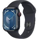 Apple Watch Series 9 GPS - 41mm - Boitier Midnight Aluminium - Bracelet Midnight Sport Band - S-M