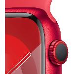 Montre Bluetooth - Montre Connectee - Montre Intelligente Apple Watch Series 9 GPS - 45mm - Boîtier (PRODUCT)RED Aluminium - Bracelet (PRODUCT)RED Sport Band - S/M