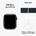 Montre Bluetooth - Montre Connectee - Montre Intelligente Apple Watch Series 9 GPS + Cellular - 41mm - Boitier Midnight Aluminium - Bracelet Midnight Sport Loop