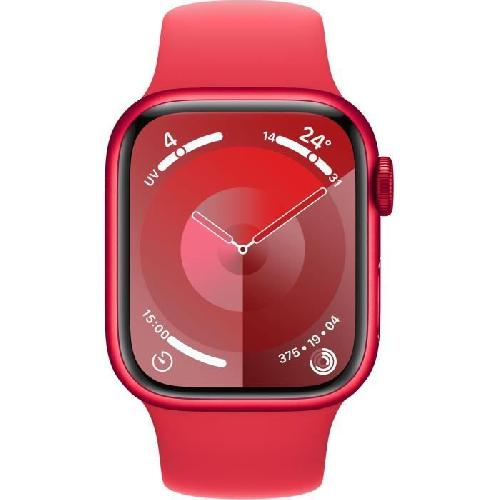 Montre Bluetooth - Montre Connectee - Montre Intelligente Apple Watch Series 9 GPS + Cellular - 41mm - Boitier -PRODUCT-RED Aluminium - Bracelet -PRODUCT-RED Sport Band - S-M