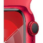 Montre Bluetooth - Montre Connectee - Montre Intelligente Apple Watch Series 9 GPS + Cellular - 41mm - Boitier -PRODUCT-RED Aluminium - Bracelet -PRODUCT-RED Sport Band - S-M