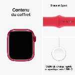 Montre Bluetooth - Montre Connectee - Montre Intelligente Apple Watch Series 9 GPS + Cellular - 41mm - Boitier -PRODUCT-RED Aluminium - Bracelet -PRODUCT-RED Sport Band - S-M