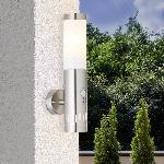 Applique Exterieure Applique exterieure avec detecteur LEIGH - BRILLIANT - LED integre - Acier - IP44
