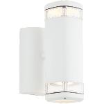 Applique Exterieure Applique extérieure - BRILLIANT - JANDY - Blanc - Métal/verre - GU10 max 2x18W - IP44