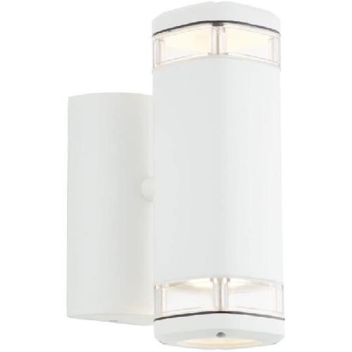 Applique Exterieure Applique extérieure - BRILLIANT - JANDY - Blanc - Métal/verre - GU10 max 2x18W - IP44