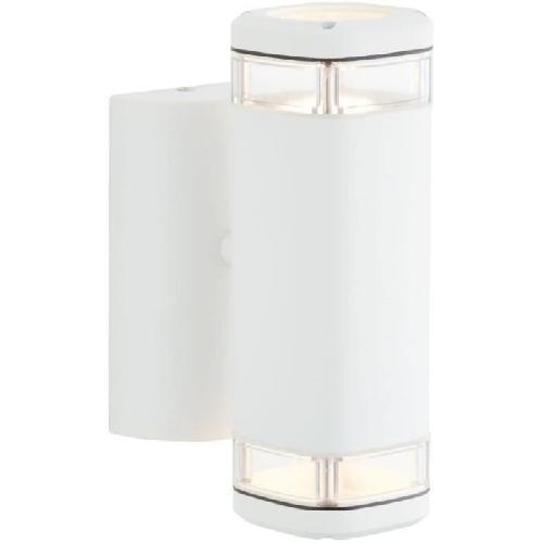 Applique Exterieure Applique extérieure - BRILLIANT - JANDY - Blanc - Métal/verre - GU10 max 2x18W - IP44