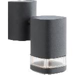 Applique Exterieure Applique extérieure - JANDY - noir - métal/verre - GU10 max 18W - IP44