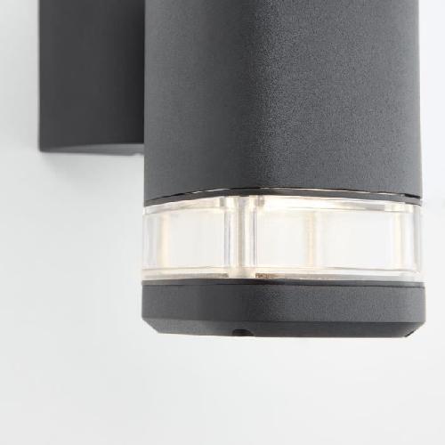 Applique Exterieure Applique extérieure - JANDY - noir - métal/verre - GU10 max 18W - IP44