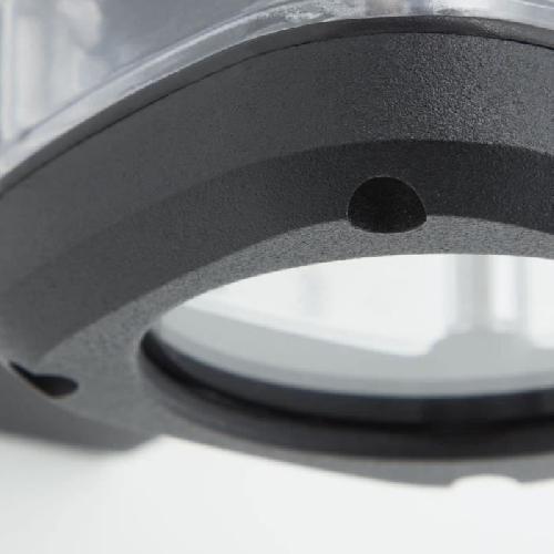 Applique Exterieure Applique extérieure up & down - BRILLIANT - JANDY - Métal/verre - Noir - GU10 max 2x18W