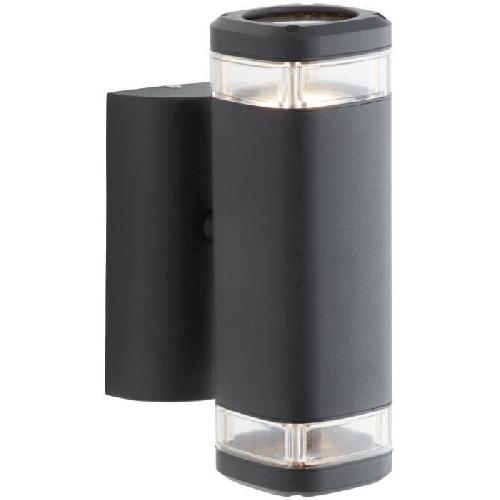 Applique Exterieure Applique extérieure up & down - BRILLIANT - JANDY - Métal/verre - Noir - GU10 max 2x18W