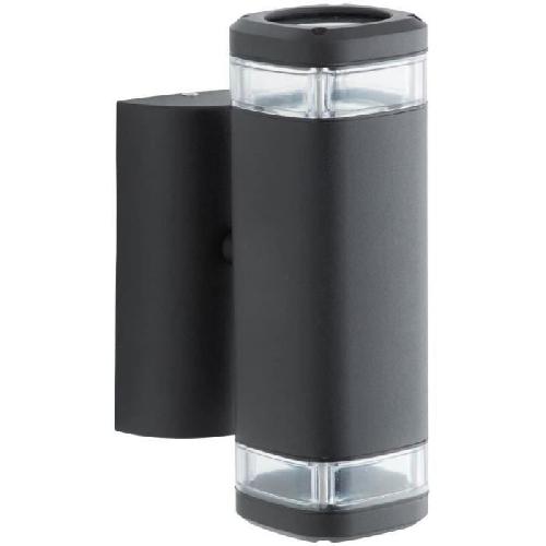 Applique Exterieure Applique extérieure up & down - BRILLIANT - JANDY - Métal/verre - Noir - GU10 max 2x18W
