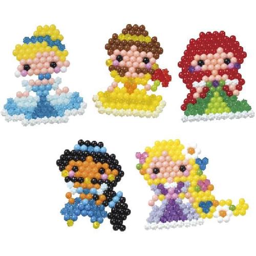 Figurine Miniature - Personnage Miniature Aquabeads - EPOCH - Coffret Princesses Disney - Plus de 800 perles étoiles multicolores