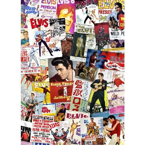 Puzzle AQUARIUS Puzzle 1000 pieces Elvis Film Poster collage - 65334