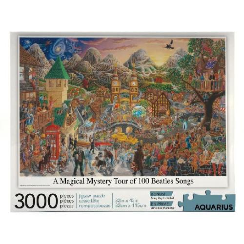 Puzzle AQUARIUS Puzzle 3000 pieces A Magical Mystery Tour of 100 Beatles Songs - 68504