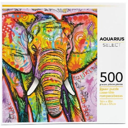 Puzzle AQUARIUS Puzzle 500 pieces Dean Russo Elephant - 62503