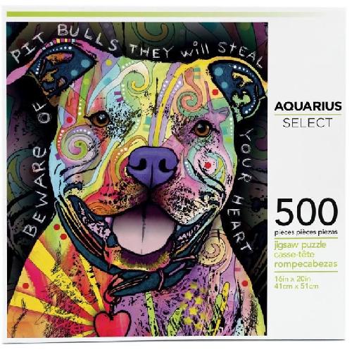Puzzle AQUARIUS Puzzle 500 pieces Dean Russo Pit Bull - 62502