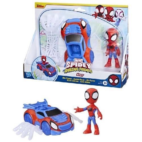 Figurine Miniature - Personnage Miniature Arachno-bolide de Spidey. Marvel. jouets préscolaires. Spidey et ses Amis Extraordinaires