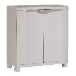 Etabli - Systeme Perfo - Armoire - Mobilier Atelier Armoire basse de rangement en résine PLASTIKEN - 2 grandes étageres - l 90 x p 45 x h 100 cm - Gamme Space SAVER