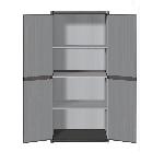 Etabli - Systeme Perfo - Armoire - Mobilier Atelier Armoire de rangement haute en résine TOOD - 3 tablettes - Gris