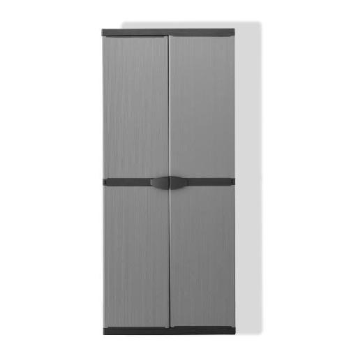 Etabli - Systeme Perfo - Armoire - Mobilier Atelier Armoire de rangement haute en résine TOOD - 3 tablettes - Gris