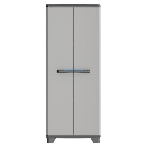 Etabli - Systeme Perfo - Armoire - Mobilier Atelier Armoire de rangement haute KETER LINEAR - Noir / Gris - 68 x 39 x 173 cm - 3 étageres réglables - Cadenassable