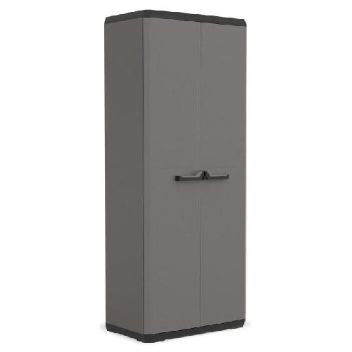 Etabli - Systeme Perfo - Armoire - Mobilier Atelier Armoire de rangement - KETER - Più - 3 tablettes réglables - Gris / Noir