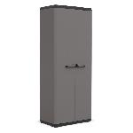 Armoire de rangement utilitaire Più - KETER - 3 tablettes réglables - Gris anthracite et noir