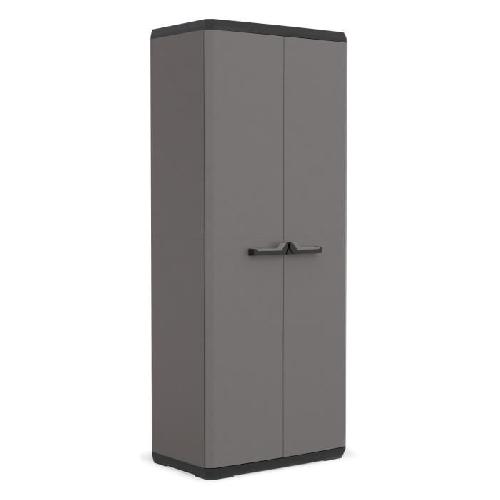 Etabli - Systeme Perfo - Armoire - Mobilier Atelier Armoire de rangement utilitaire Più - KETER - 3 tablettes réglables - Gris anthracite et noir