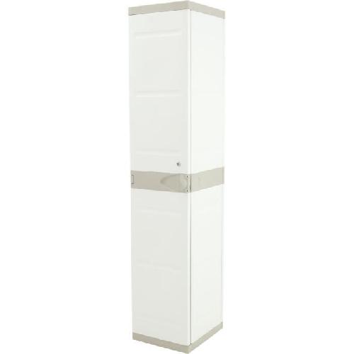 Kit Quincaillerie Meuble Armoire haute vestiaire PLASTIKEN - 1 porte. 35cm - Blanc