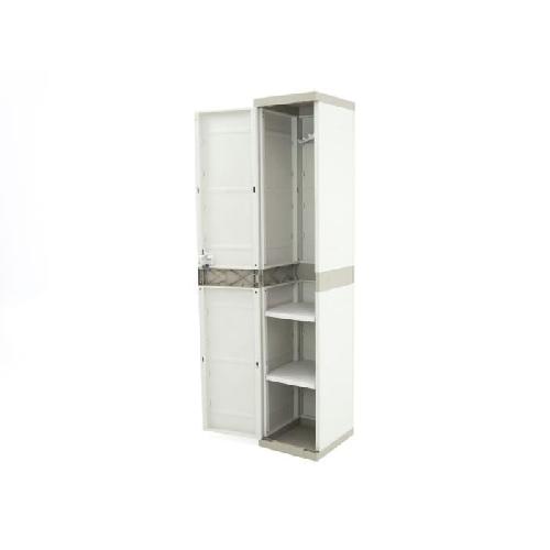 Kit Quincaillerie Meuble Armoire haute vestiaire PLASTIKEN - 1 porte. 35cm - Blanc