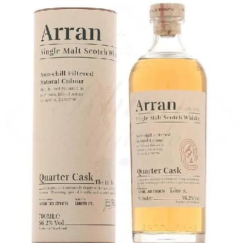 Whisky Bourbon Scotch Arran - Quarter Cask - The Bothy - Single Malt Scotch Whisky - 56.2% Vol. - 70 cl