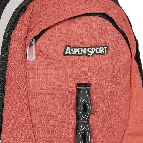 ASPENSPORT Backpack Sevilla - Sac a dos 30 Litres Noir et Rouge