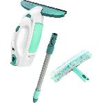 Aspirateur a vitres Dry & Clean avec manche et mouilleur 51003 Leifheit. set nettoyage des surfaces sans trace. nettoyeur vitres