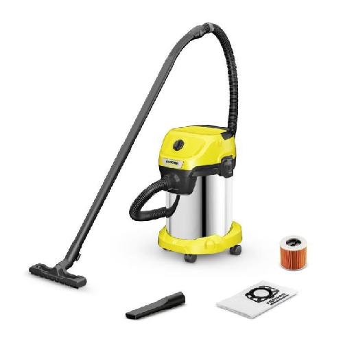 Aspirateur Industriel Aspirateur eau et poussiere KARCHER WD 3 S V-19-4-20 - Cuve inox 19 L - 1000W -Fonction soufflerie-