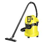 Aspirateur Industriel Monophase - Aspirateur D'atelier - Aspirateur De Chantier Aspirateur eau et poussiere sans fil KARCHER WD 3 - 17L - 300W - Batterie amovible 36V-2.5Ah